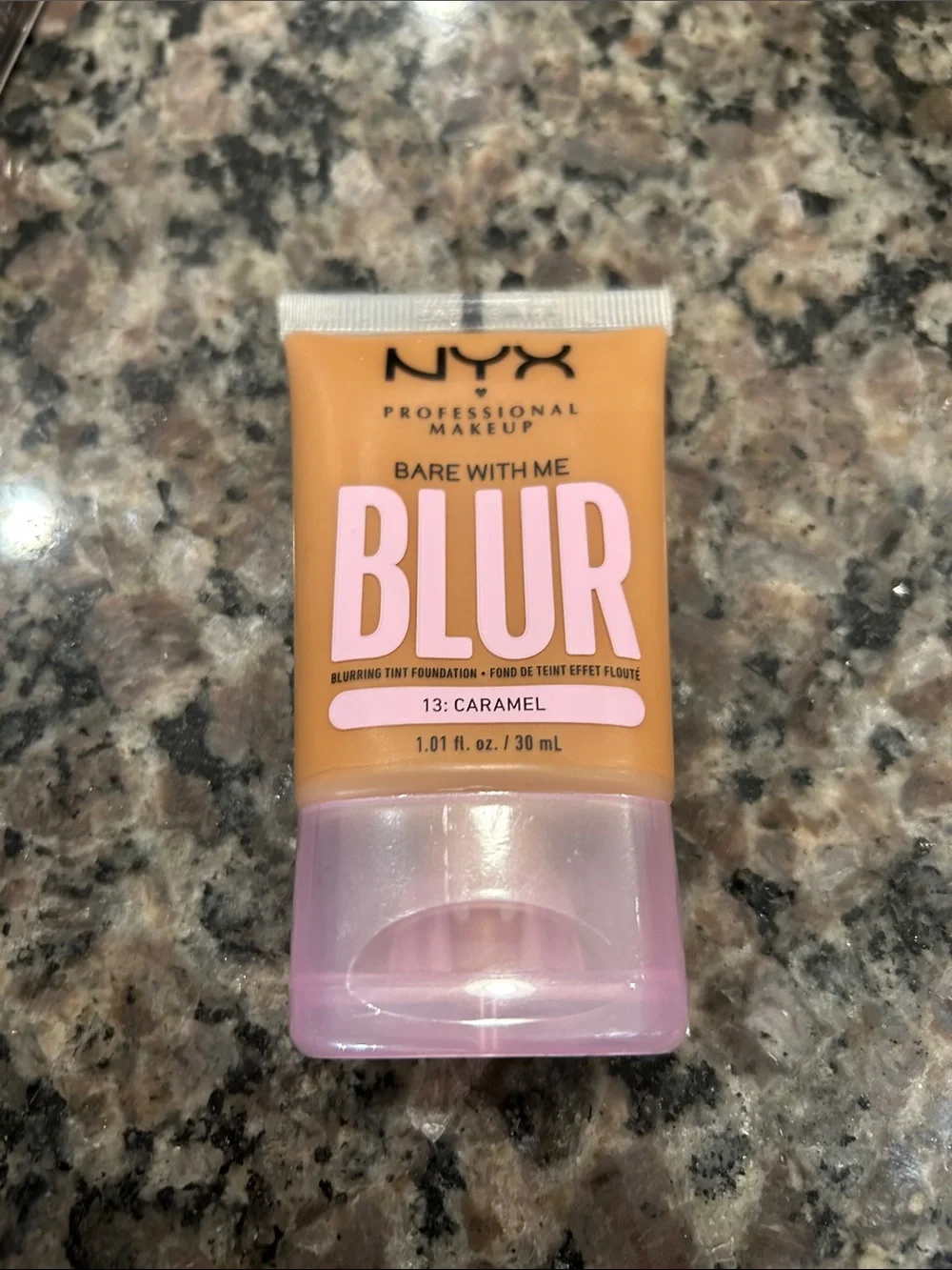 NYX Bare With Me Blur Foundation - Caramel with Pink Accent
